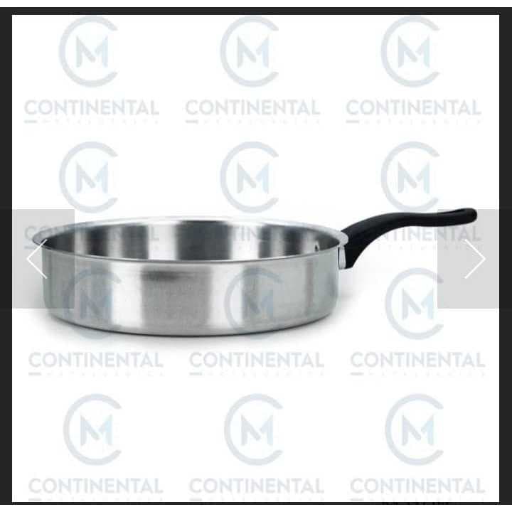 FRIGIDEIRA RETA REFORÇADA ALUMINIO POLIDO N18 COM ESPÁTULA