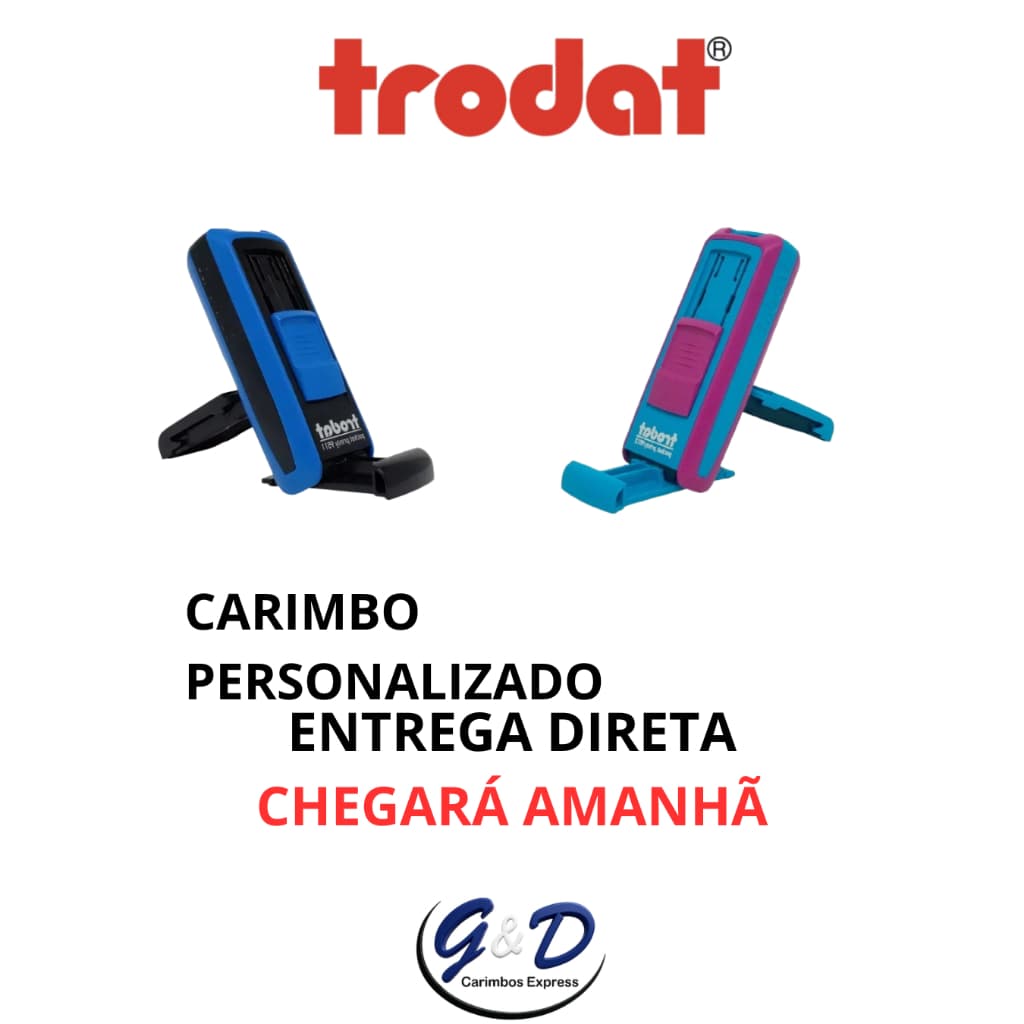 Carimbos Trodat Pocket Printy 9511  Profissionais e Personalizados - Automático 14x38cm