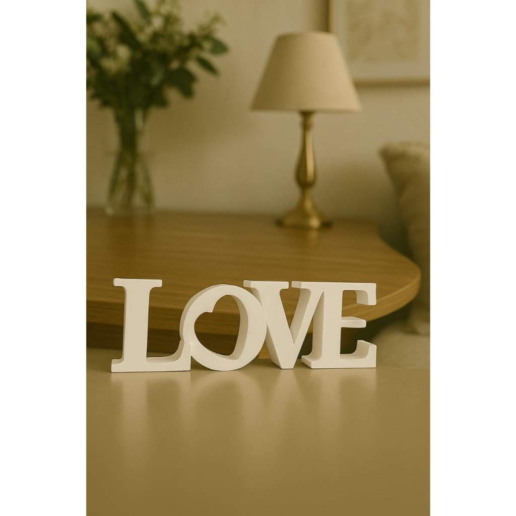 Enfeite Decorativo Love Para Casa Decoração Mimalista Mesa Estante