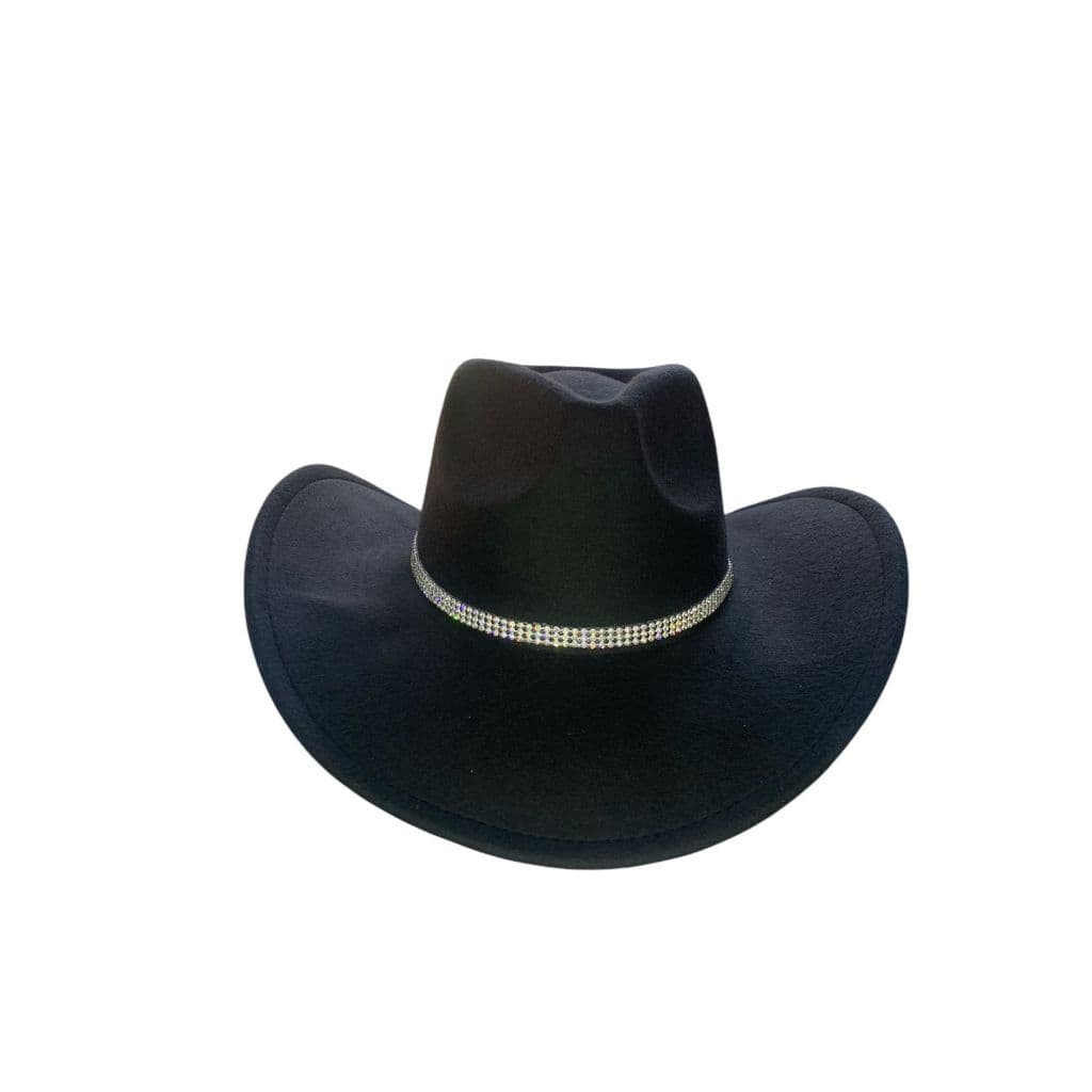 Chapéu de cowboy de feltro de lã Country Com Stress Feminino Boiadeira Rodeio Barreto