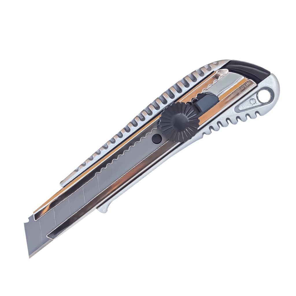 Estilete Largo 18mm Profissional Aluminio Ajax