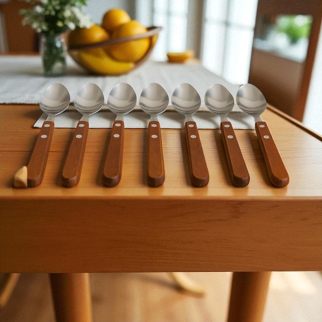 Kit Conjunto 6 Colheres Caerus Colher de Mesa