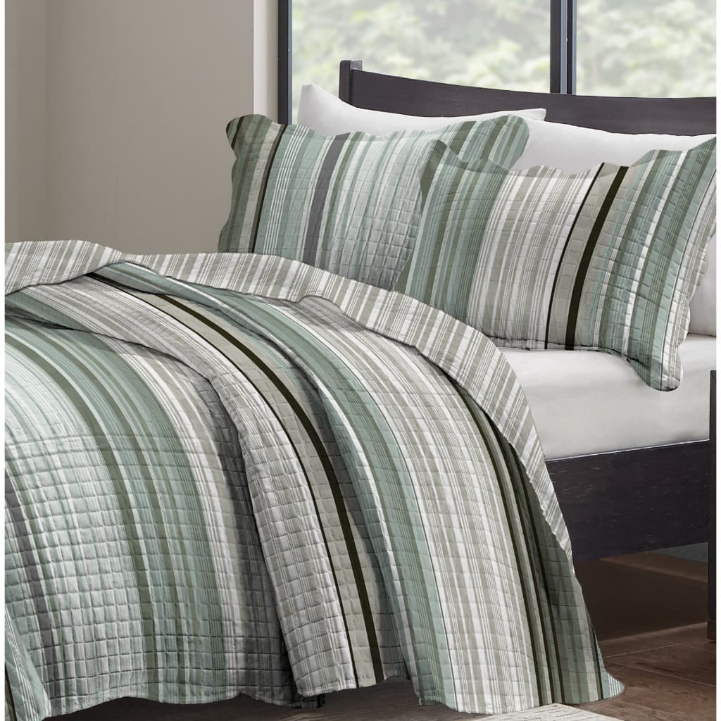 Cobre Leito Colcha Cama Queen Estampada Dupla Face com Vies 150 Fios Ultrasonic 03 Peças Paris
