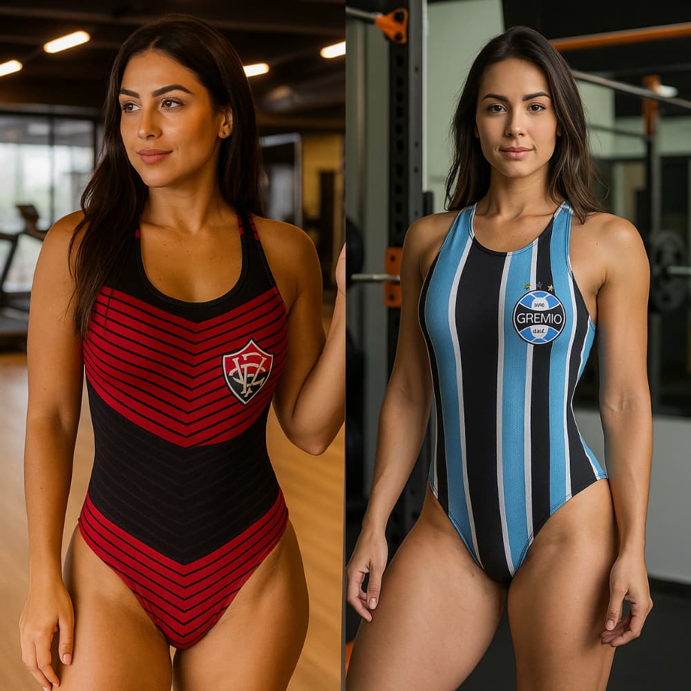 Body Feminino Bory Times Sem Fecho Estilo Personalizado Costas Nadador