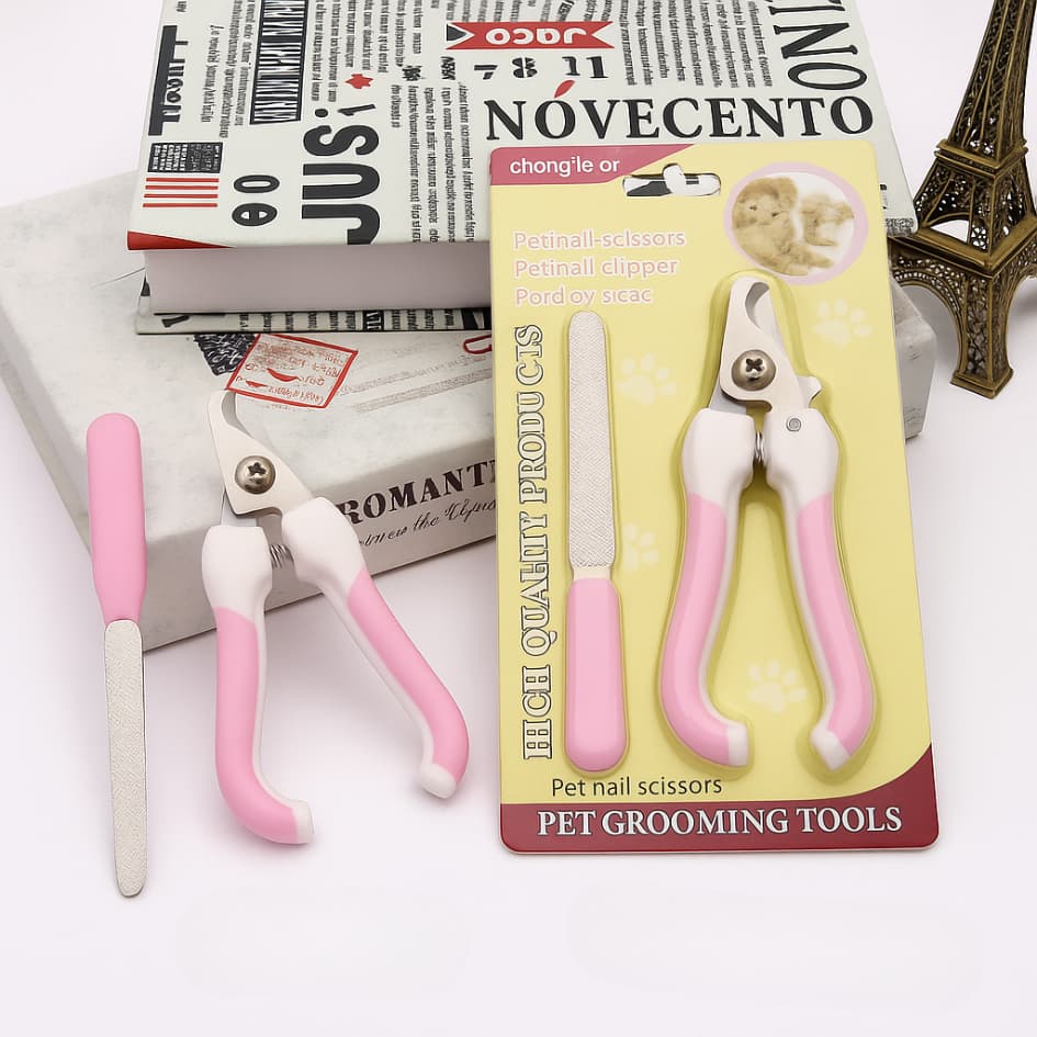 Kit Pet Manicure – Alicate com Pegada Ergonômica + Lixa, Tamanho Padrão