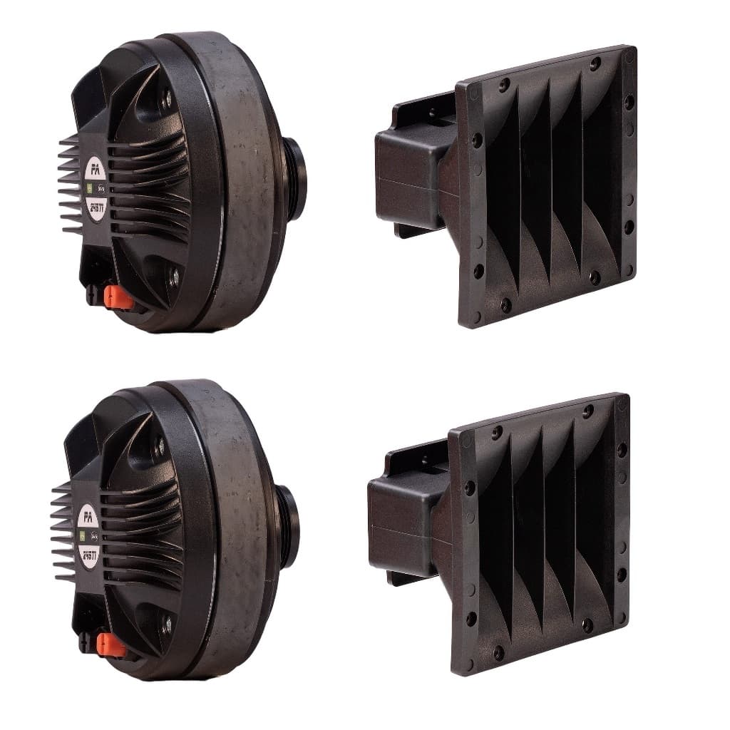 2 Drive Titanio Titanium 245ti 120w Rms + 2 Guia de Ondas 1625 Som Automotivo Som Profissional Driver TI