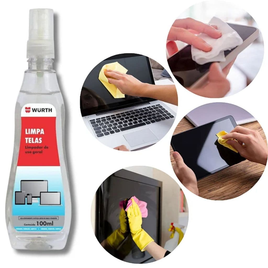 Limpa Telas Smartphones Notebooks Tvs Monitores e Uso Geral