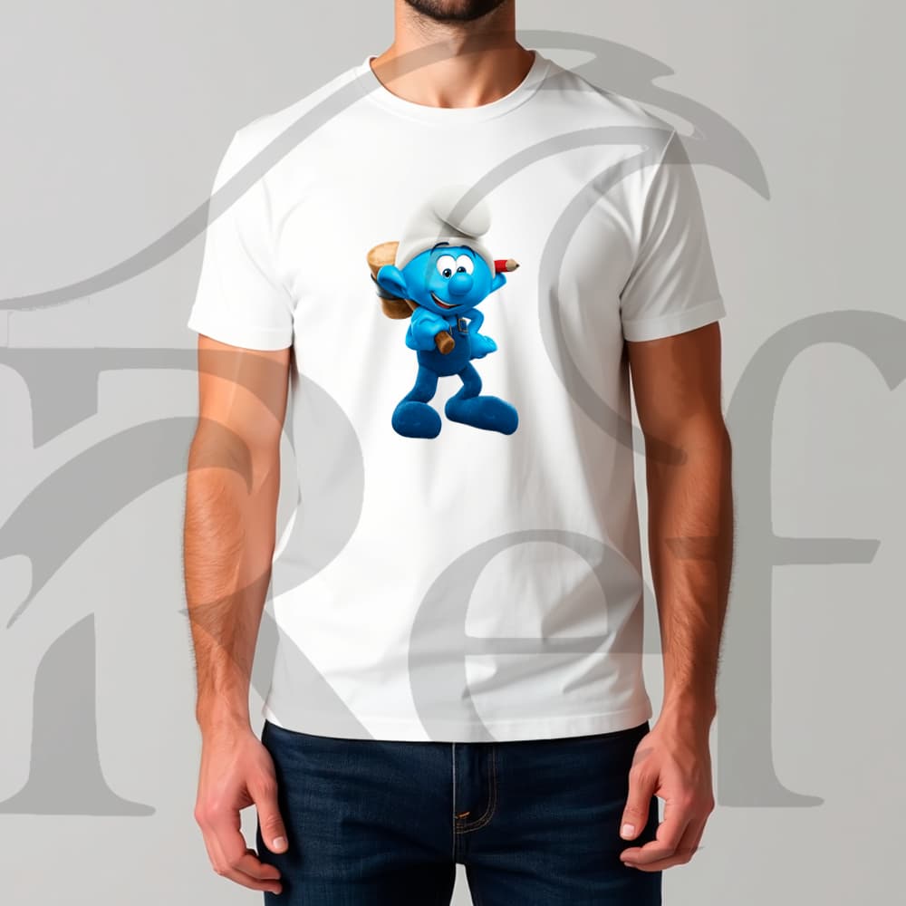 Camiseta Camisa Streetwear Smurf  Construtor Unissex Malha Penteada algodão Premium