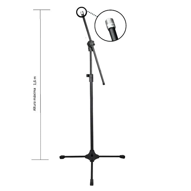 Pedestal de microfone com cachimbo RMV-SM0149