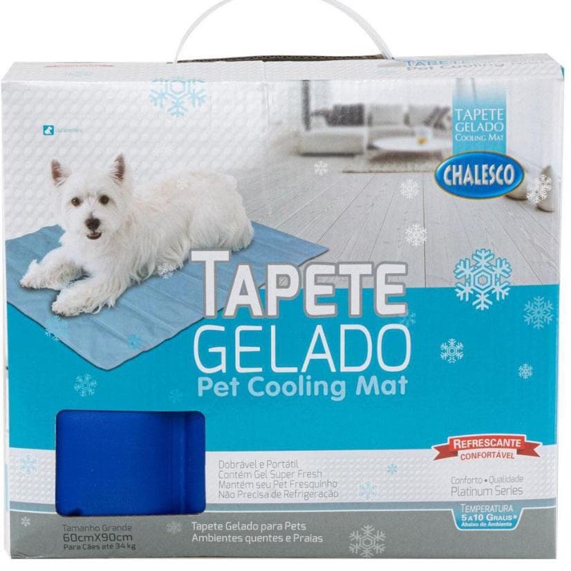 Tapete Gelado Extra Grande Refrescante Cães 60x90cm Chalesco