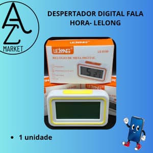 DESPERTADOR DIGITAL FALA HORA- LELONG
