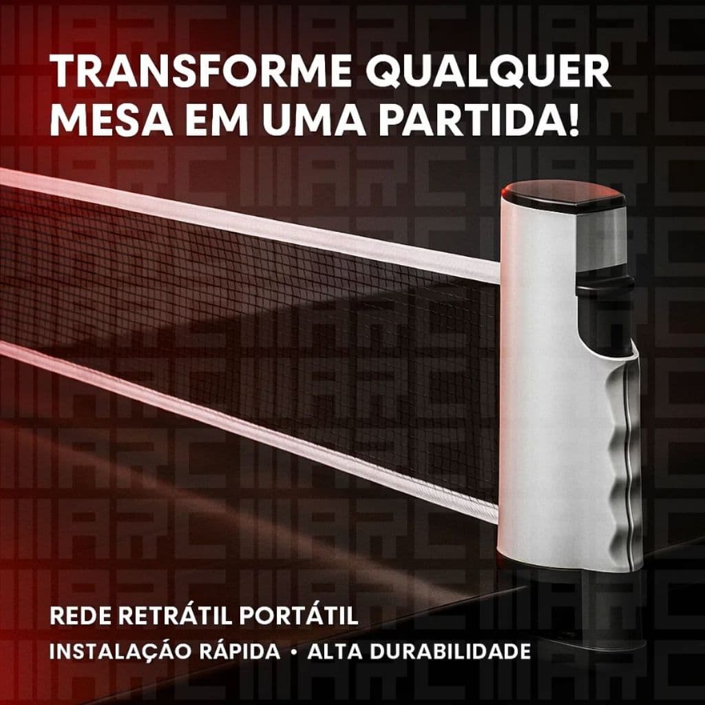Rede Ping Pong Retrátil Portátil Tênis de Mesa Ajustável Dobrável Suporte Qualquer Mesa Infantil Adulto