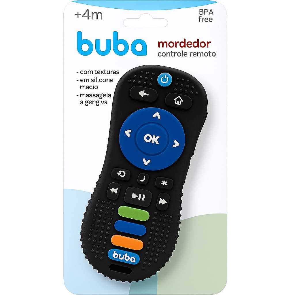 Massageador De Gengiva Mordedor Em Formato De Controle Remoto Brinquedo Para Bebe