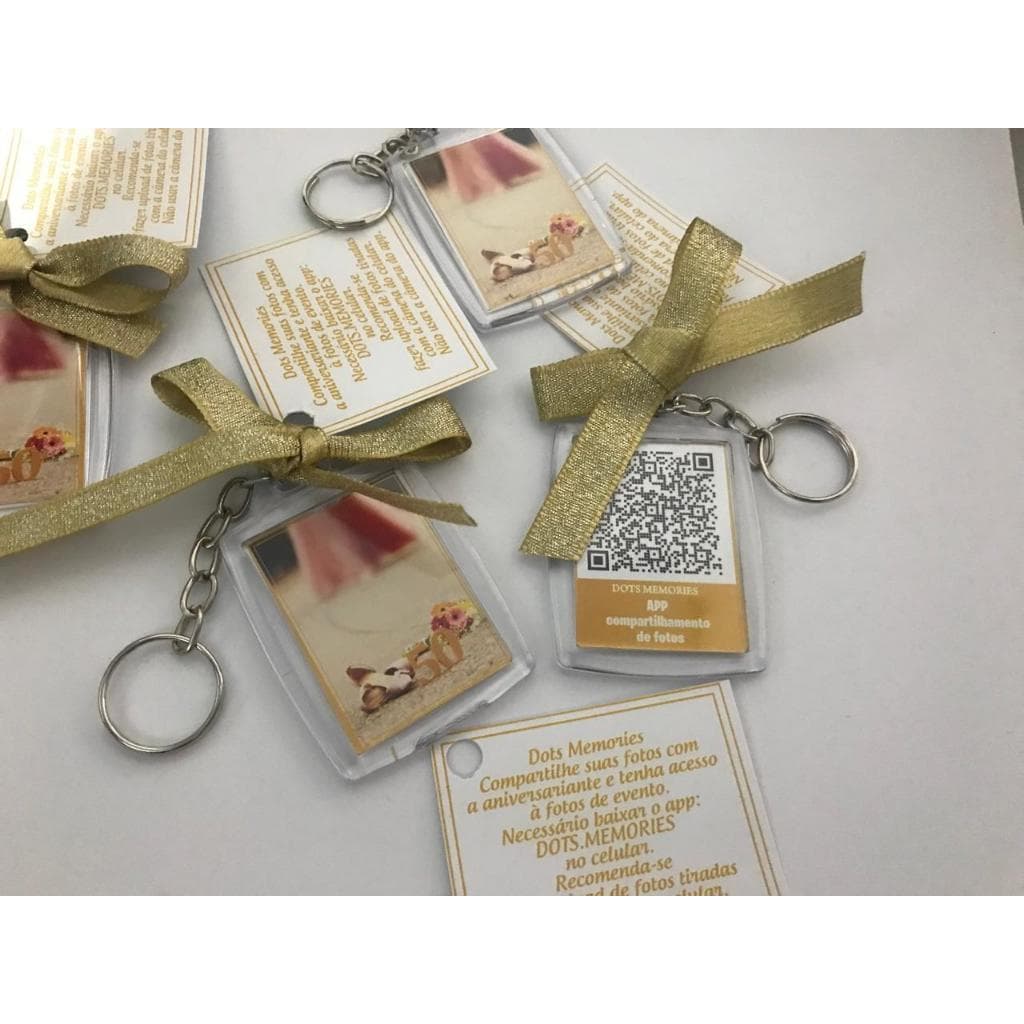 30 Chaveiros com Foto 3x4 Personalizado