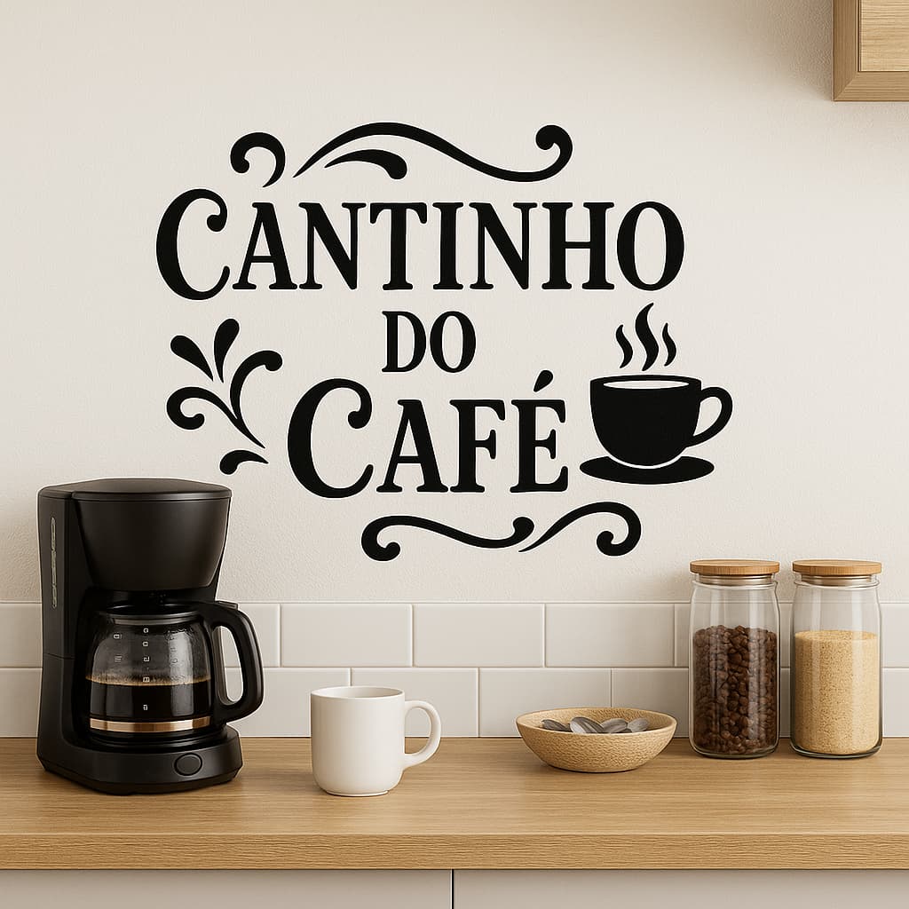 Adesivo vinil Cantinho do Café