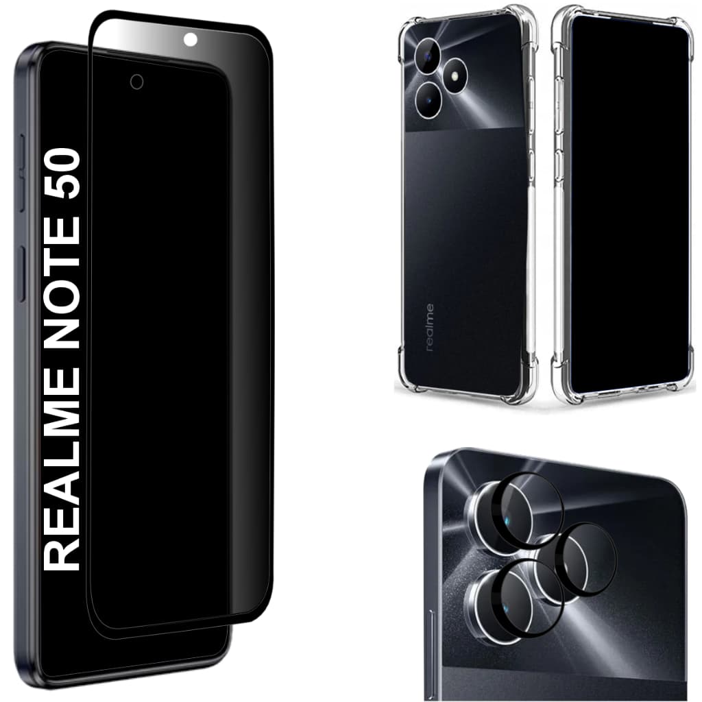 Película Privacidade Fosca Para REALME Note 50 4G - Película da Câmera - Capinha Anti Shok
