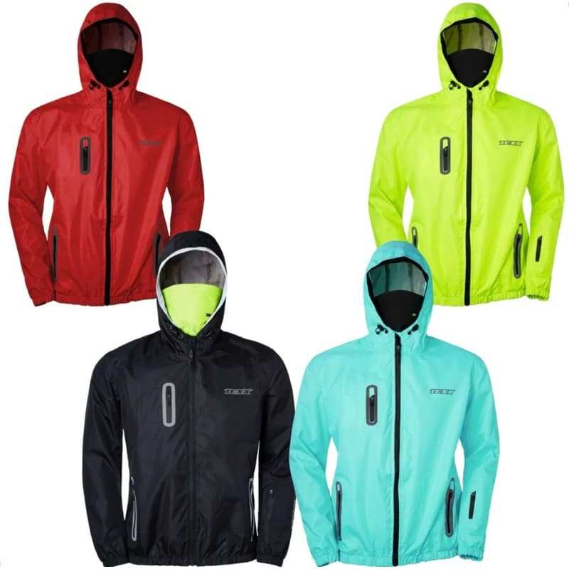 Jaqueta Motociclista E Ciclista Texx Corta Vento Neon