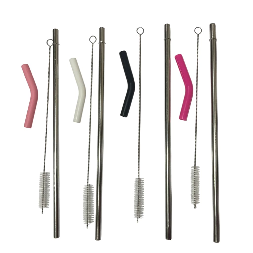 Reposição Canudo inox com bico silicone para copo Stan + escovinha de limpeza