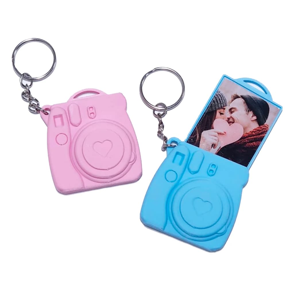 Chaveiro Câmera Retrô Instax Personalizado | Porta Foto Criativo Presente Namorado Amigo