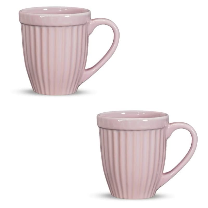 Kit 2 Canecas Xícaras Segunda Linha Defeitos Promoção Itália 390mL Cerâmica Cappuccino 390mL