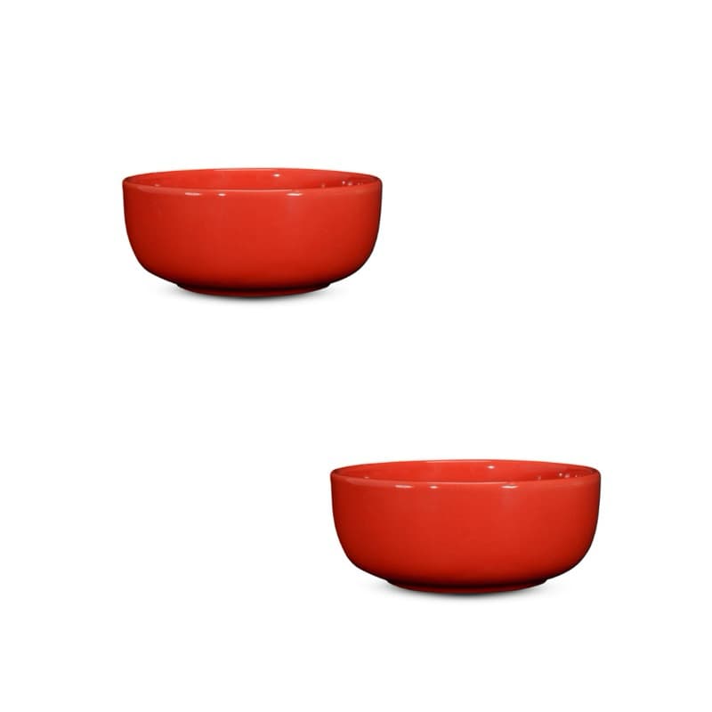 Kit 2 Tigelas Cumbucas Bowl Segunda Linha Defeitos Liso 700mL Cerâmica Caldos Sopas Cozinha