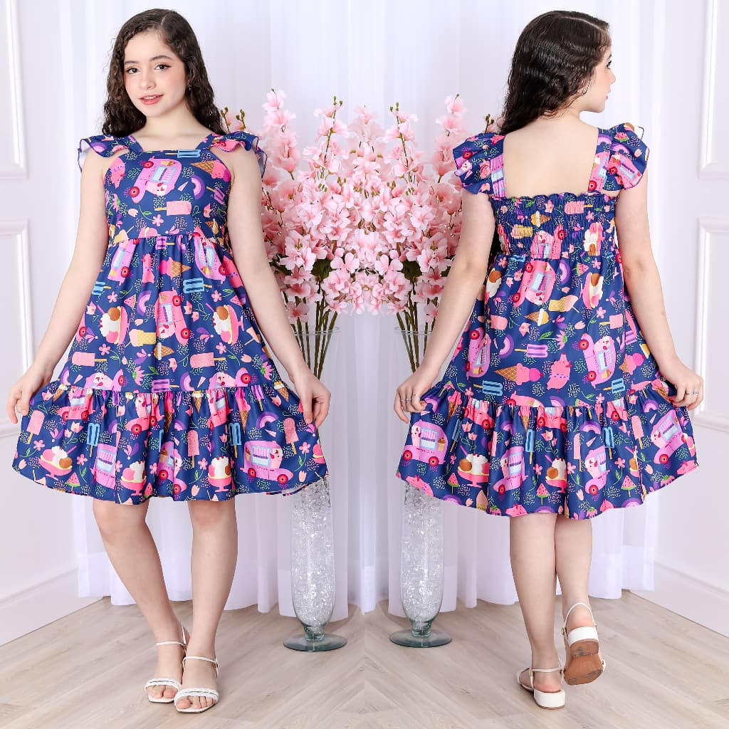 vestido curto regata estampado/infantil/meninas/juvenil