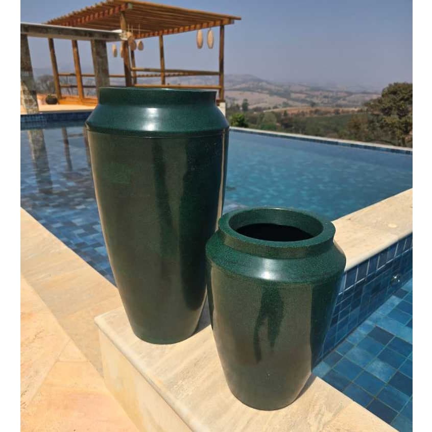 kit com 2 vasos em polietileno  egipcio tamanos P e M para plantas