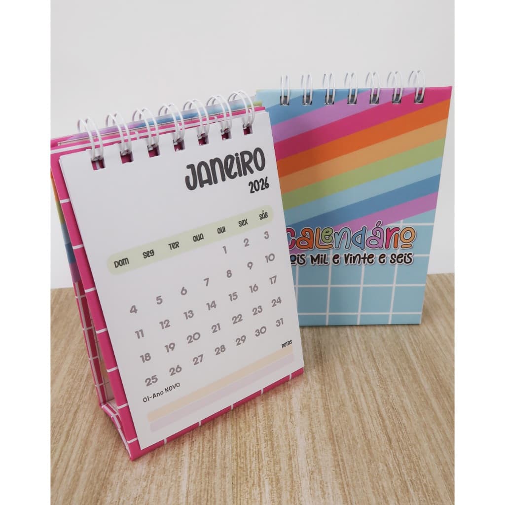 CALENDÁRIO COLORS - EDIÇÃO VERTICAL A6 2026