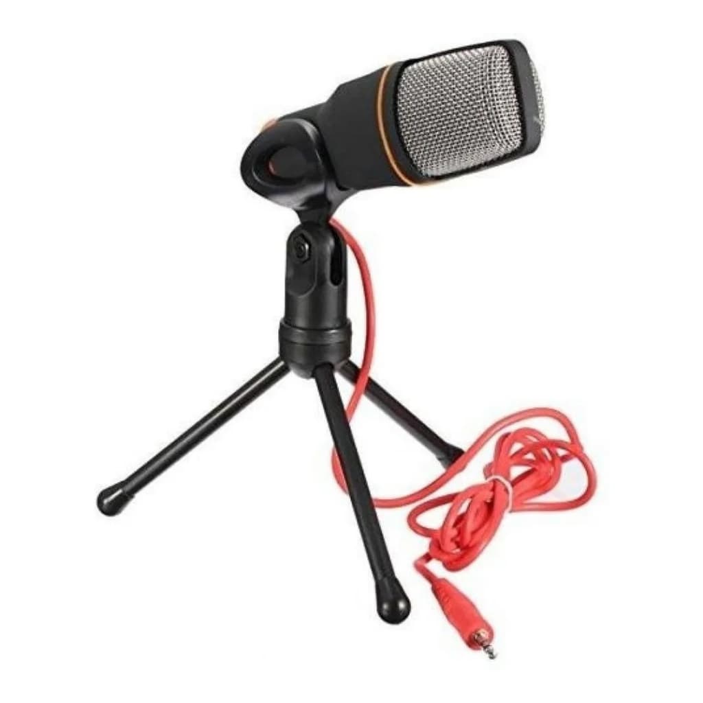 Microfone Tomate MTG-020 Condensador Omnidirecional cor preto/cinza