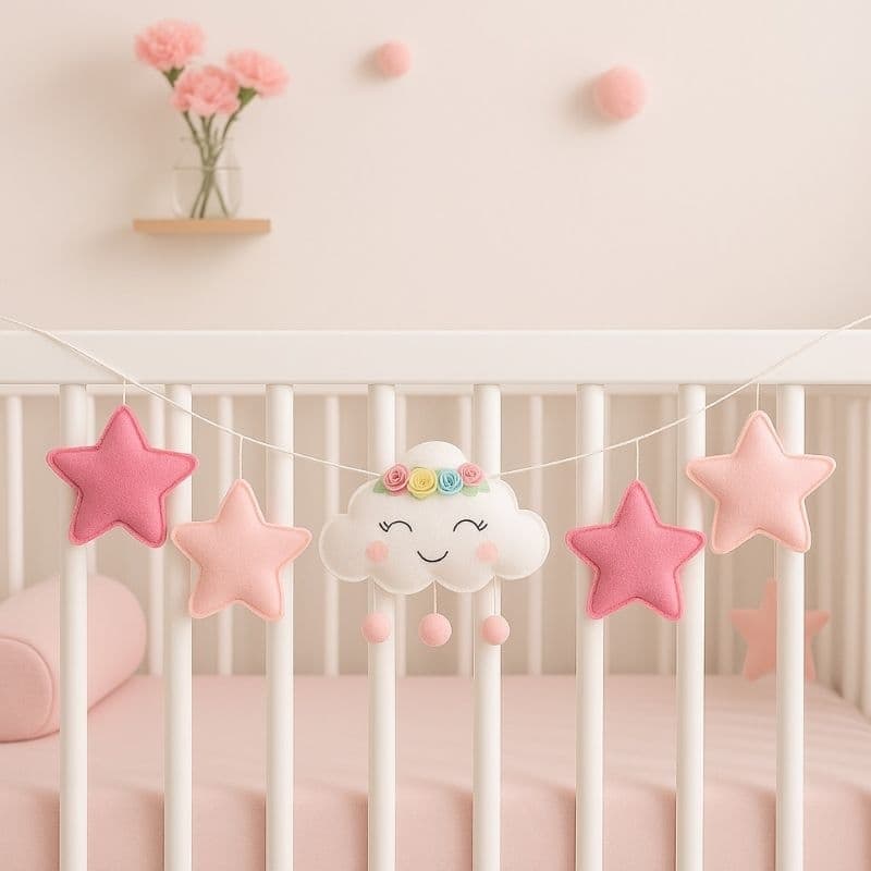 Varal de berço- Vários temas e cores! Decoração quarto bebê