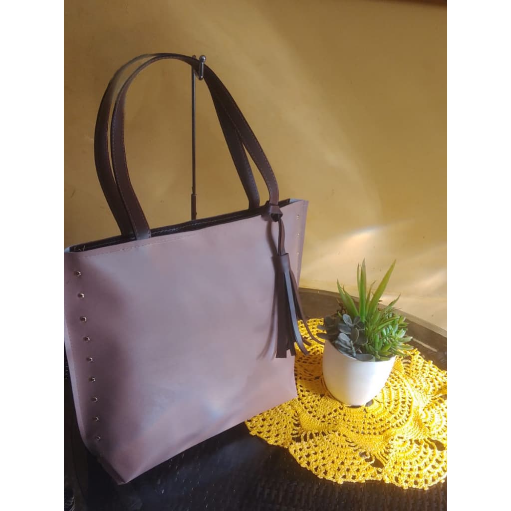 Juzia Bolsas Bolsa tote de ombro feminina com chaveiro franja couro sintético básico capacidade grande