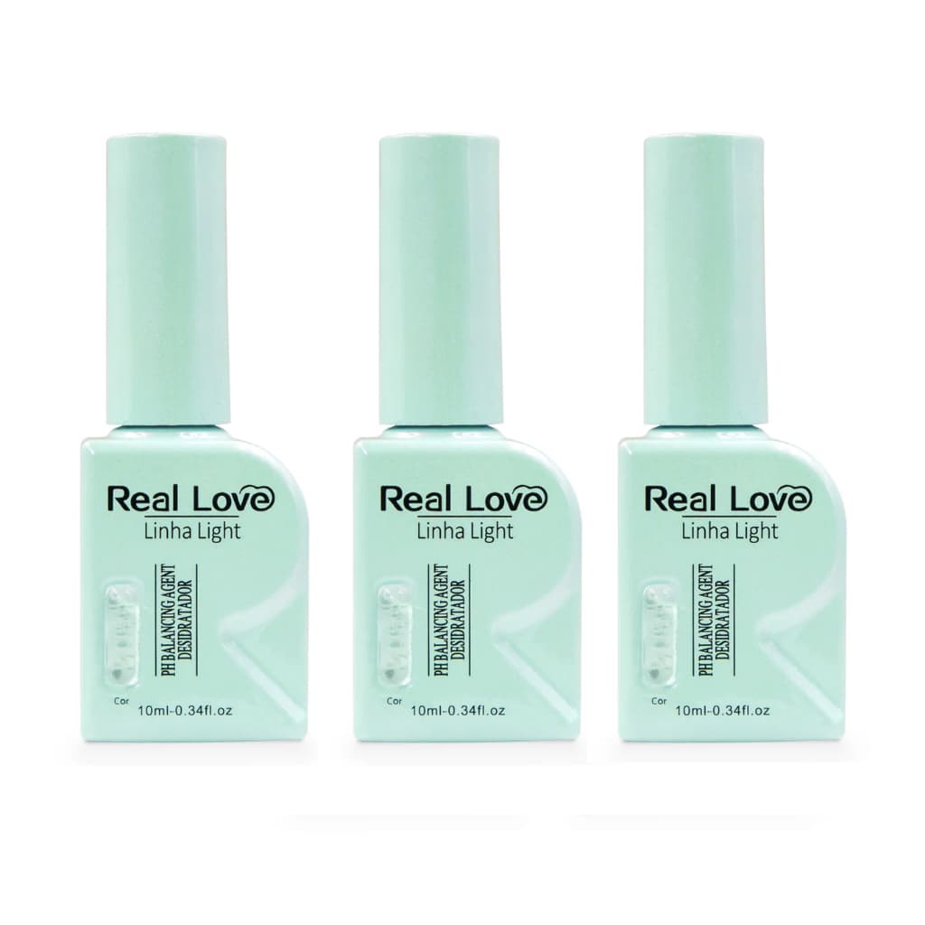 Kit com 3 Desidratador PH Balance Agent - Linha Pro Real Love - 10 ml