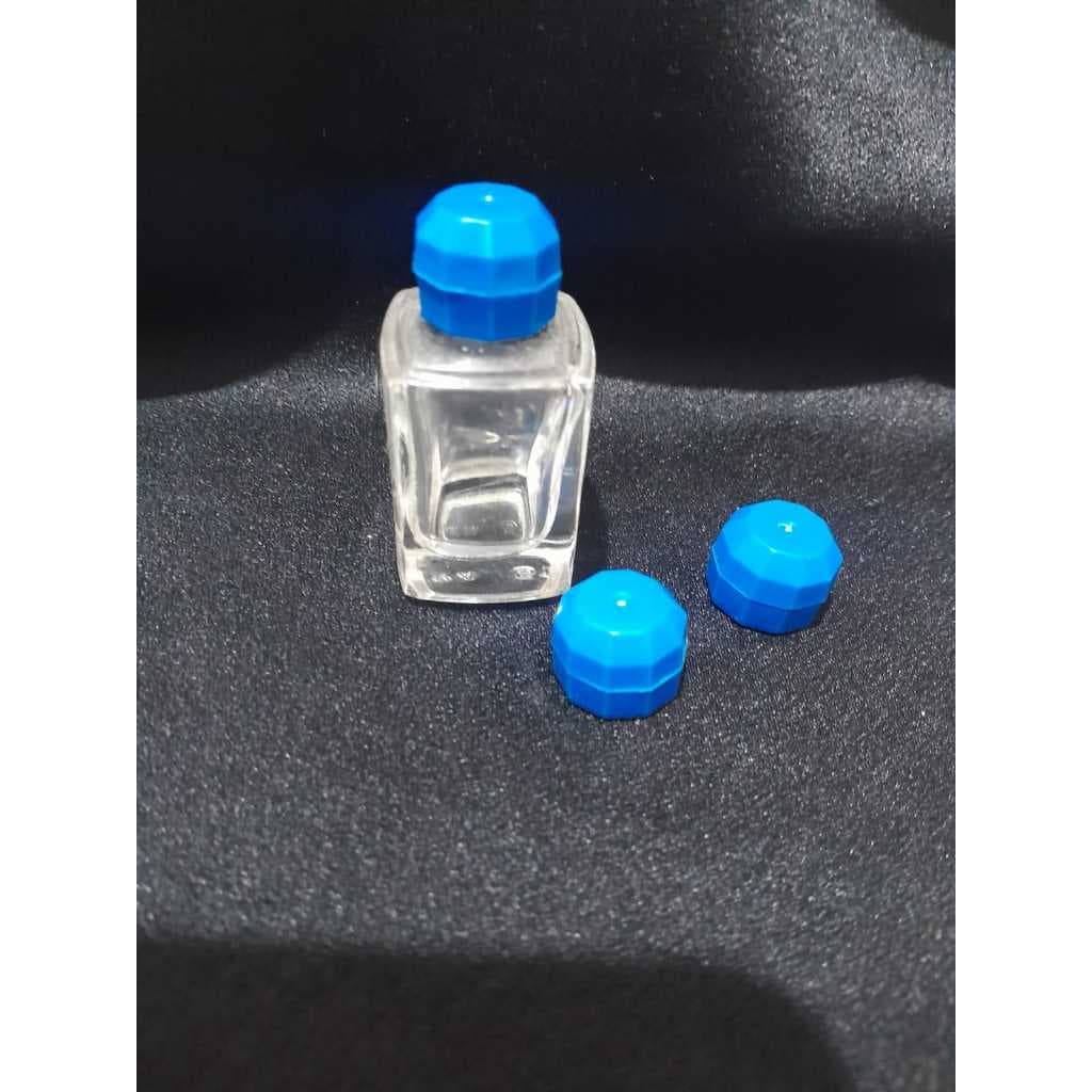 kit 15unid Mini Vidro 9ml com Tampa Azul porta oleo, perfume, essência