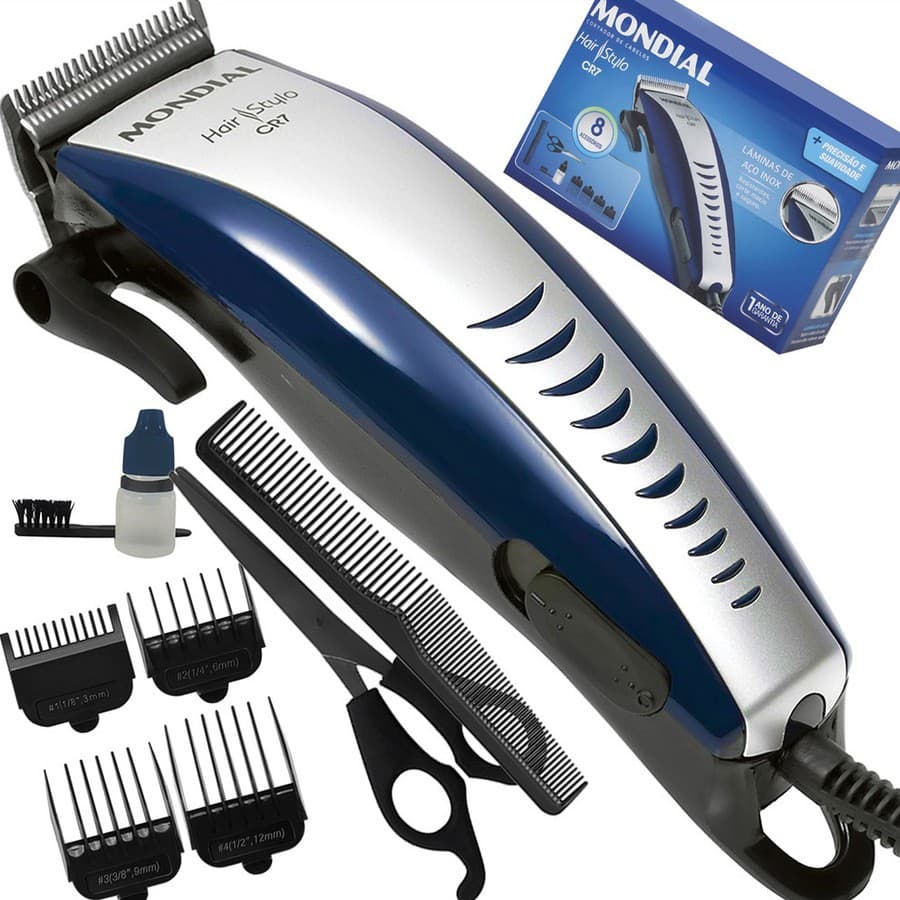 Maquininha de Corte Mondial Hair Stylo CR-07 Maquininha de cortar Cabelo Barbear