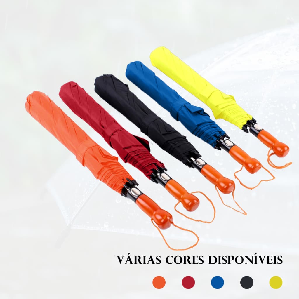 Oversized  Guarda Chuva Grande Reforcado Automático De Pano Contra Vento[Cinco Cores Opcionais]