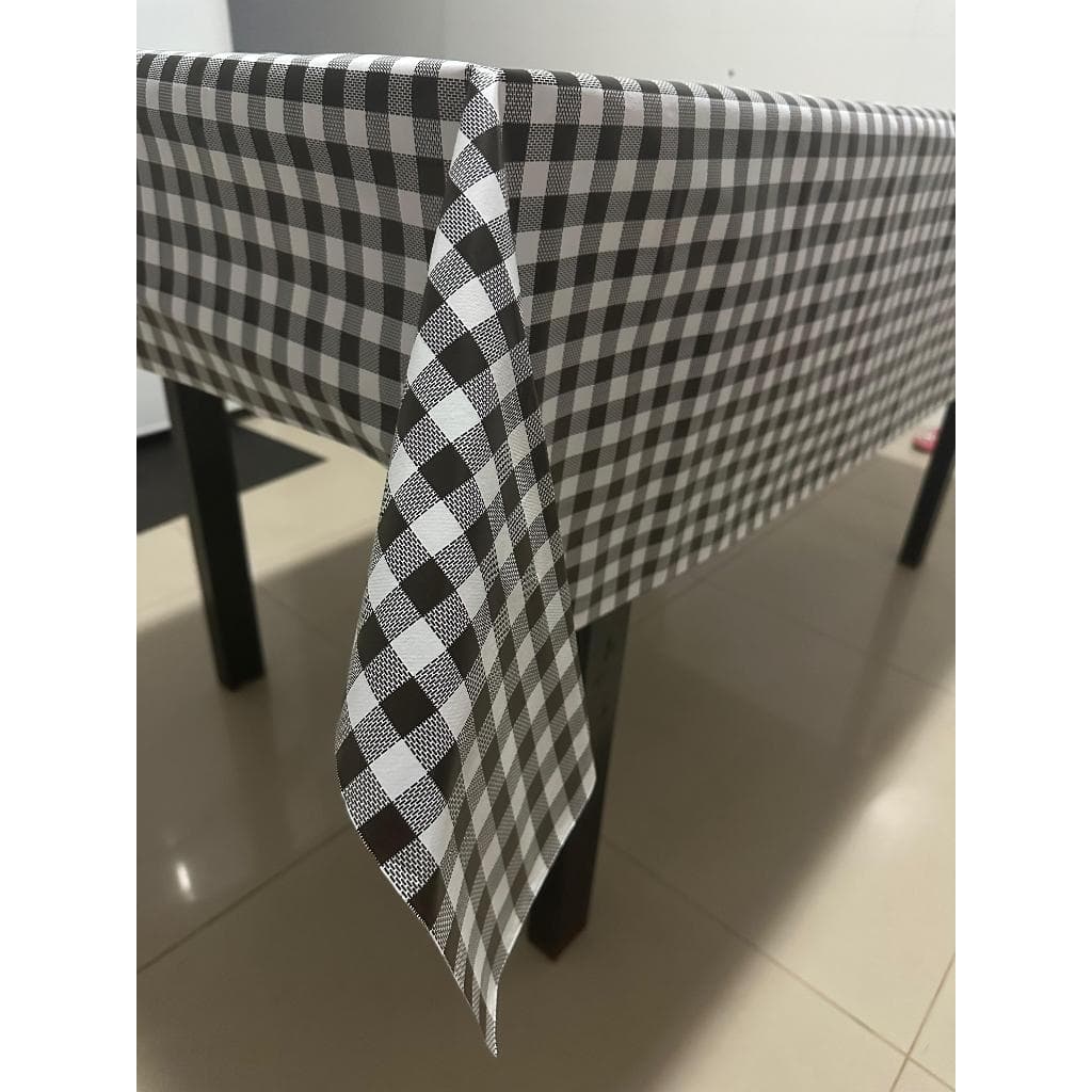 Toalha de Mesa Plástico estampada Grossa 4 6 8 10 12 Lugares Transparente Impermeável Térmica