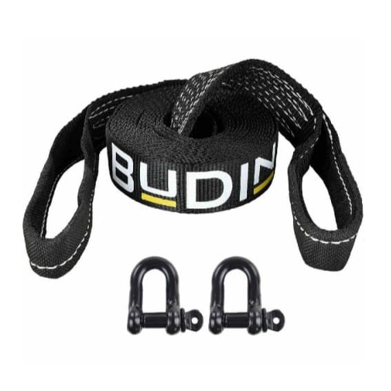 Cinta de Reboque  Budin 5 Ton 3 Metros Manilhas 1/2 – Ideal para Veículos Leves, 4x4 e Off-road