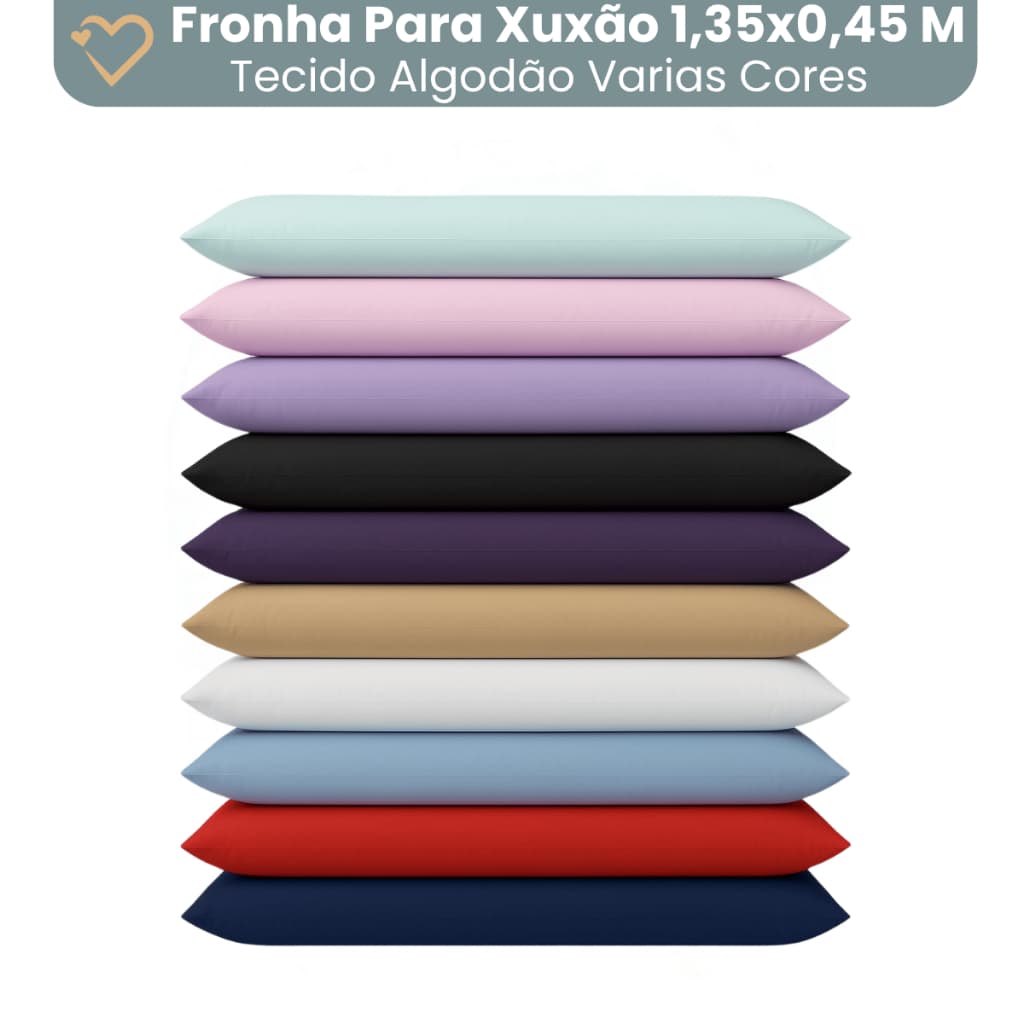 Fronha Travesseiro De Corpo Varias Cores Xuxao 1,35x0,45 Varias Cores