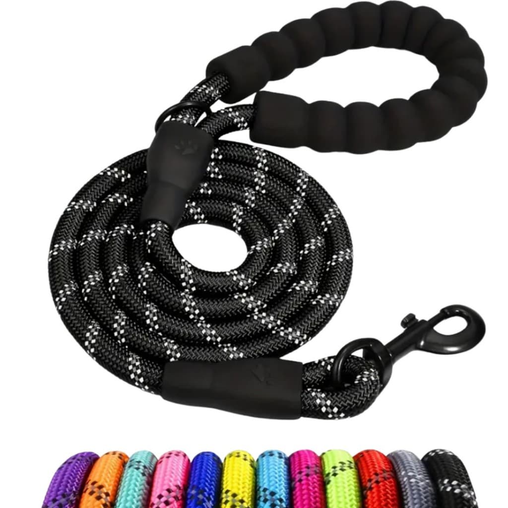 Guia de Corda Reforçada p/ Passeio – Super Resistente p/ Cães Médios e Grandes LR-0134