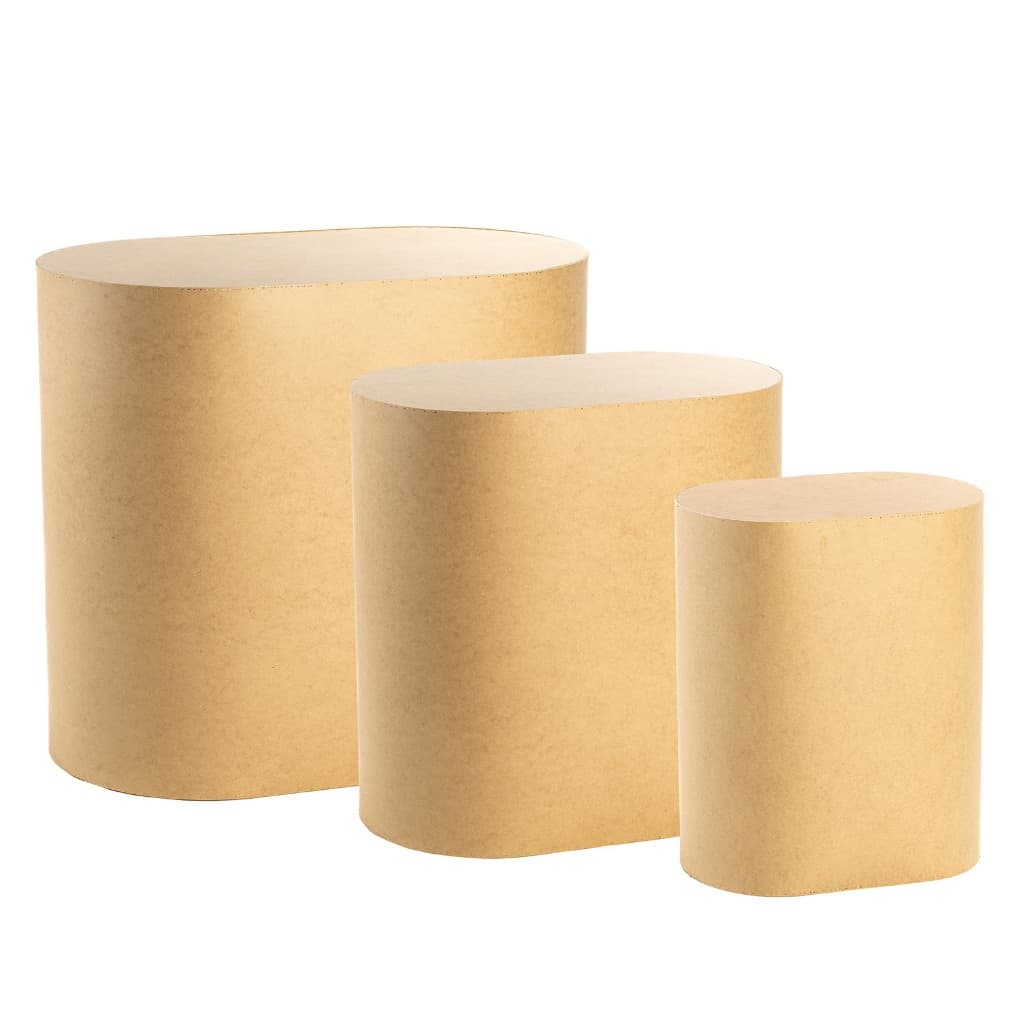 Jogo De Mesa Oval Cilindro Kit Festa Novidade Mdf Cru Festas Sob Encomenda