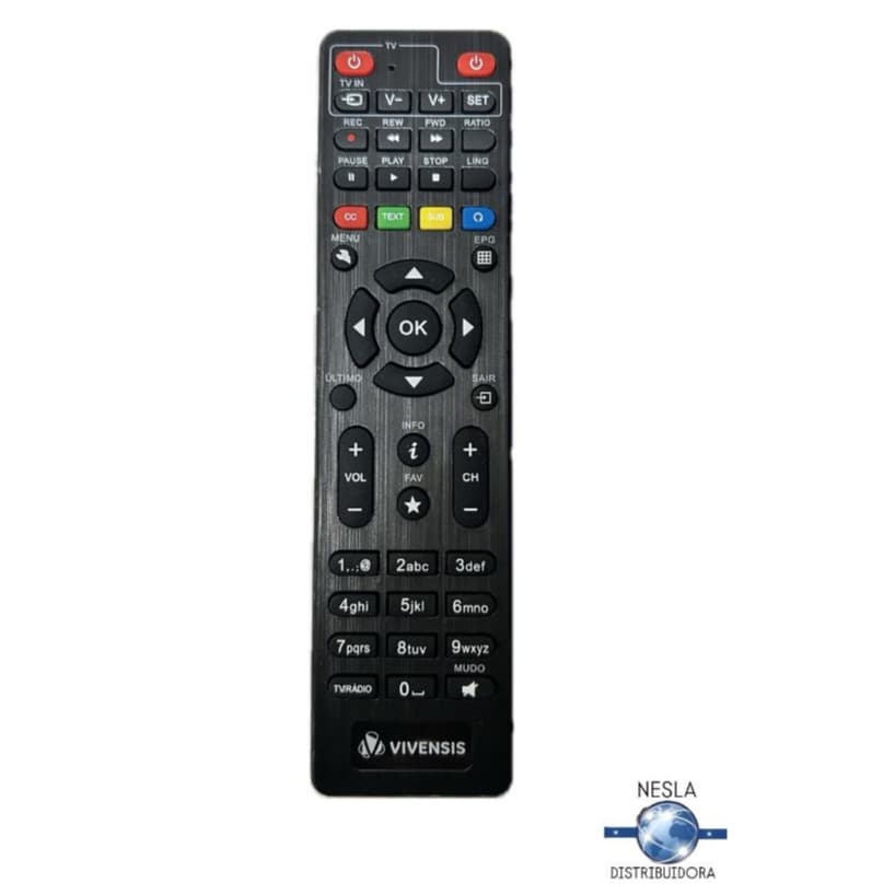 CONTROLE REMOTO RECEPTOR VIVENSIS VX10 ORIGINAL