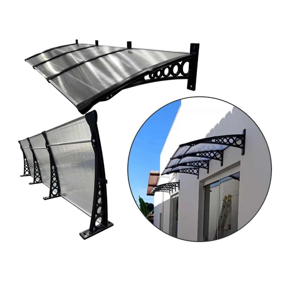 Toldo em Policarbonato 4,50x0,50m - ABS Cobertura p/ portas e janelas