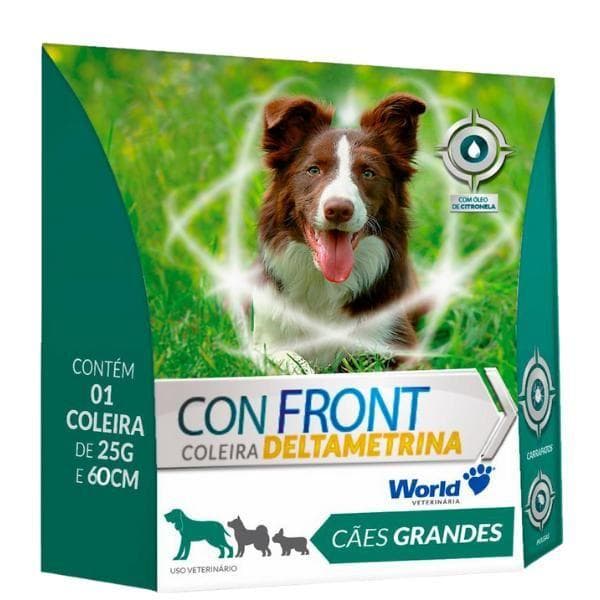Coleira Antipulgas Para Cães G ConFront 25g World