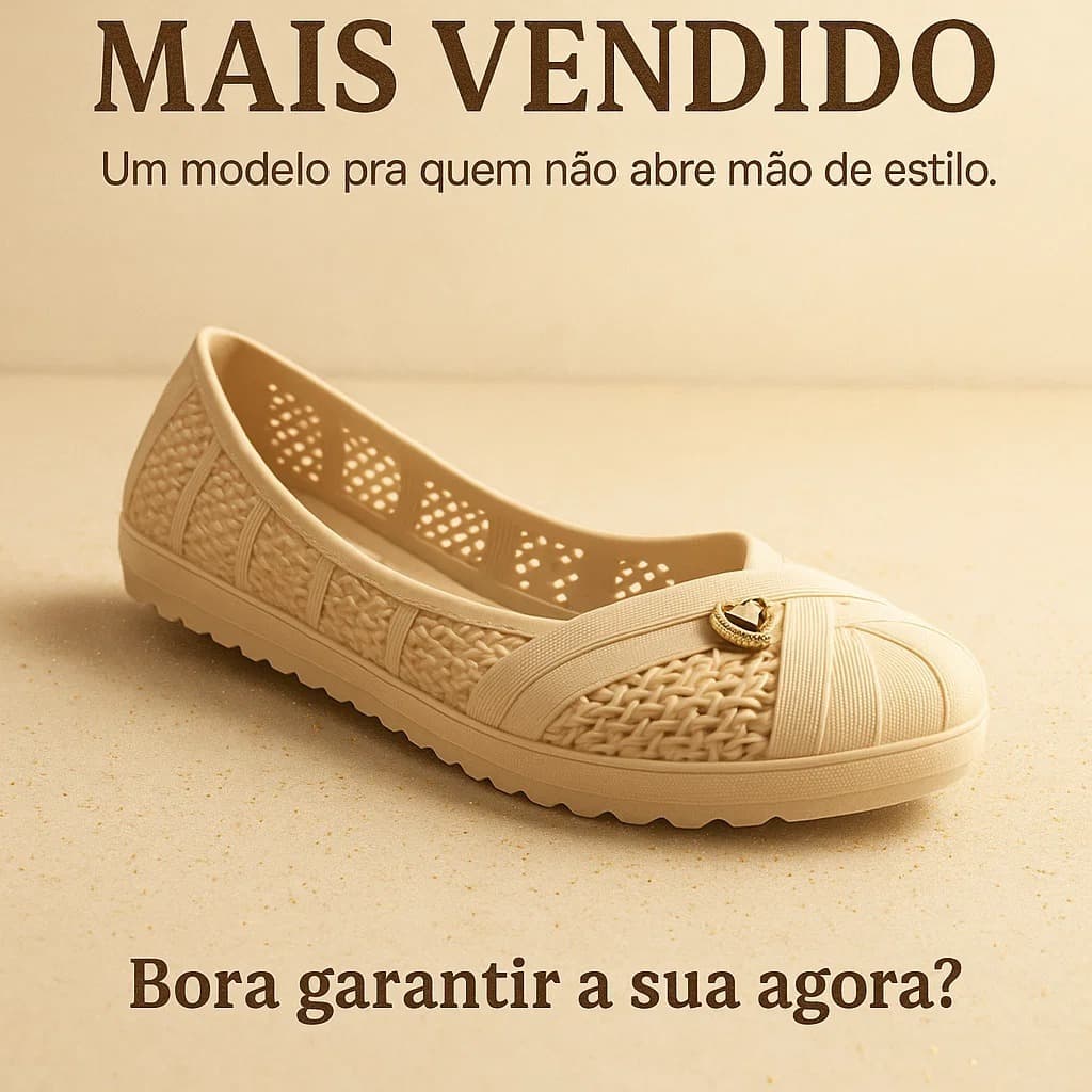 Sapatilha Feminina Sem Cadarço Conforto Leve Macia Flexível Casual Rápida 34 a 39