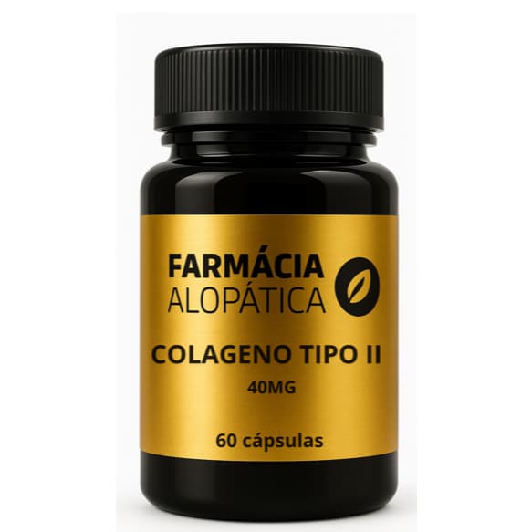 Colágeno Tipo 2 40mg 60 Cápsulas Matéria Prima Importada