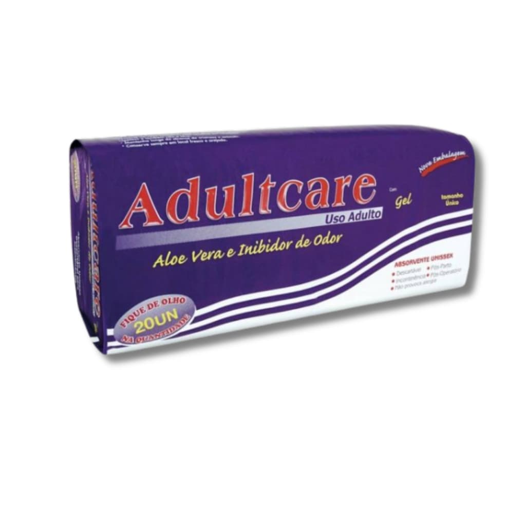 Absorvente Adultcare Unissex Com 20 Absorventes