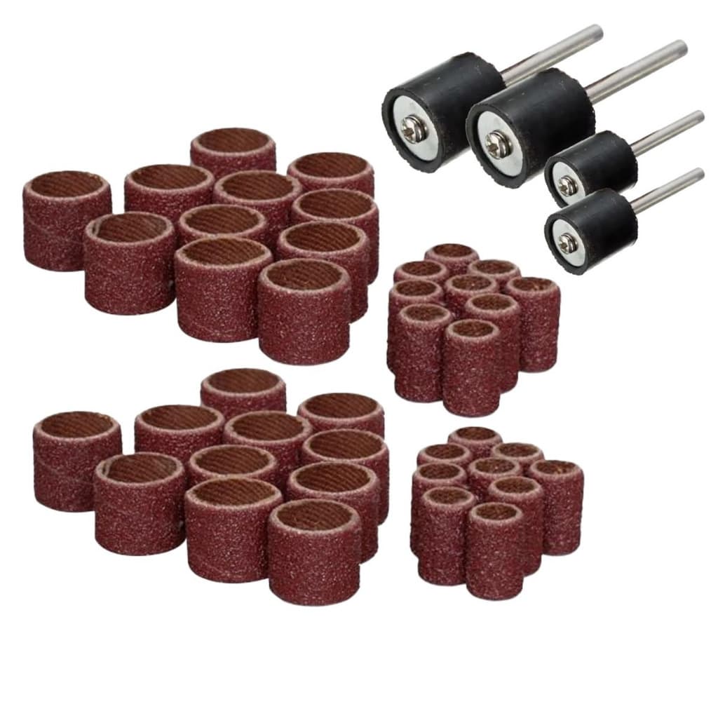 Kit Micro Retifica 42 Peças Lixas + Mandril 6mm / 9mm Ferramenta