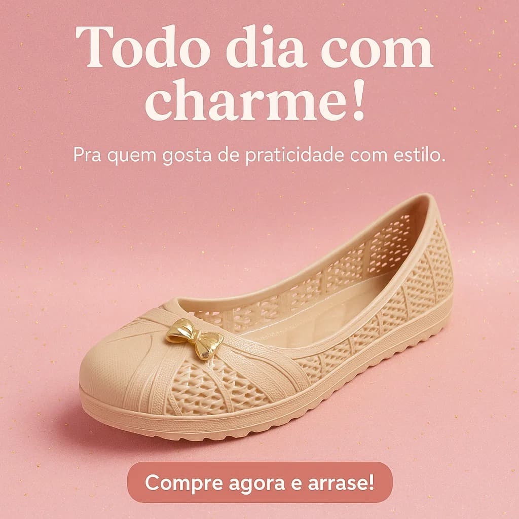 Sapatilha Feminina Casual Leve Macia Confortável Flexível Calce Fácil Diária