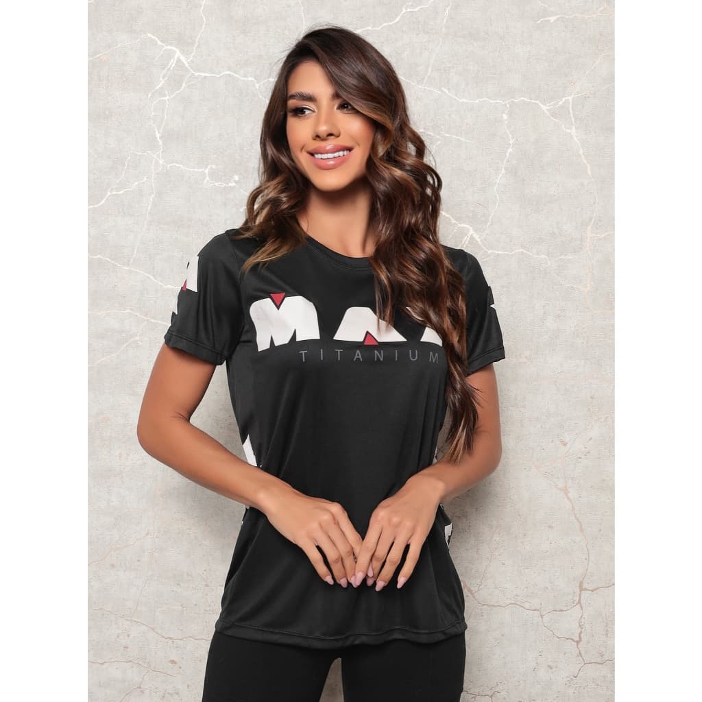 Camisa Dry Fit Feminina - Blusa Feminino Modelo MAX Academia, Corrida Ideal Para Treinos Intensos