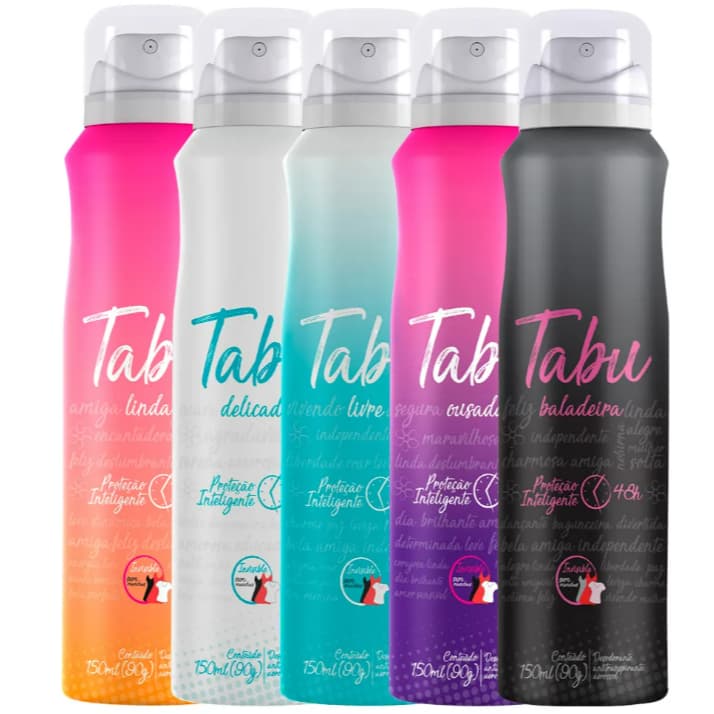 Kit 3 Desodorante Aerosol Antitranspirante Tabu 150Ml